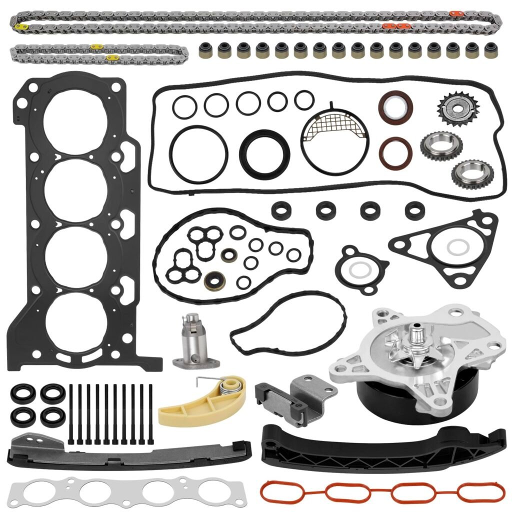 HPEVA Head Gasket Set Water Pump Timing Chain Kit for Toyota Corolla 1.8L