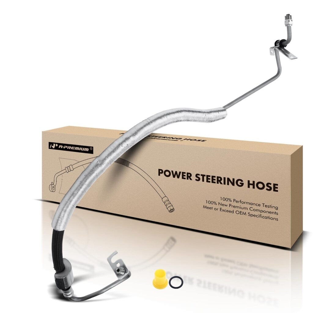 A-Premium Power Steering Pressure Hose Line Assembly Compatible with Ford Flex 2010-2012, Taurus 2010-2012 & Lincoln MKS 2010-2012, MKT 2010-2012, Petrol, Pump To Rack/Gear