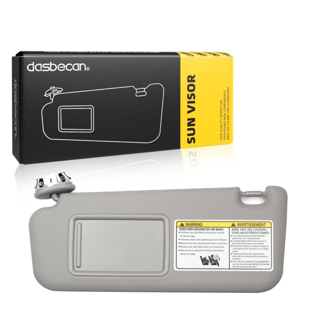 Dasbecan Driver Side Sun Visor for Toyota RAV4 2006-2013