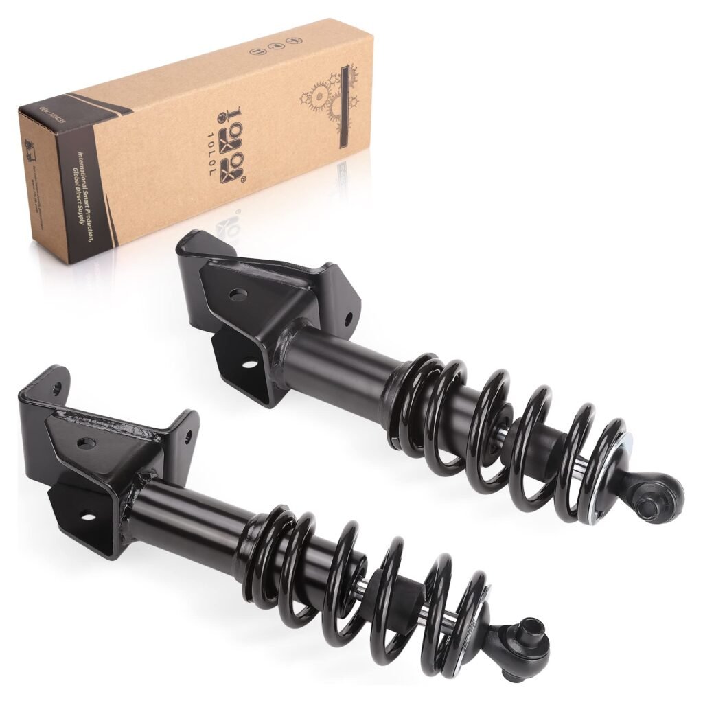 10L0L Front Shocks Absorbers Assembly Kit for Yamaha G29 Drive Gas and Electric Golf Cart 2007-2016, Passenger and Driver Side, Replace OEM JW2-F3390-00 JW2-F3350-00
