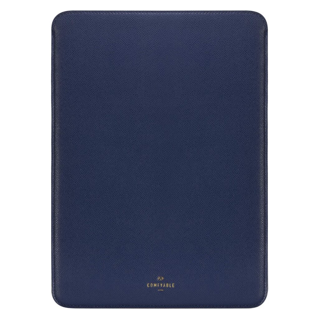 Comfyable Slim Laptop Sleeve 16 Inch Compatible for MacBook Pro 16-Inch M3 M2 Pro/Max 2023, Faux Leather Protective 16-in Mac Cover Case, Midnight Blue For 16" MacBook Pro 2023 Midnight Blue