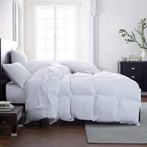 Down Alternative Comforter Queen Size - Extra Fluffy Duvet Insert - Thick Puffy Premium All Season Winter - Luxury Breathable Hotel Cooling Comforter - Queen, White, 86x86 inches